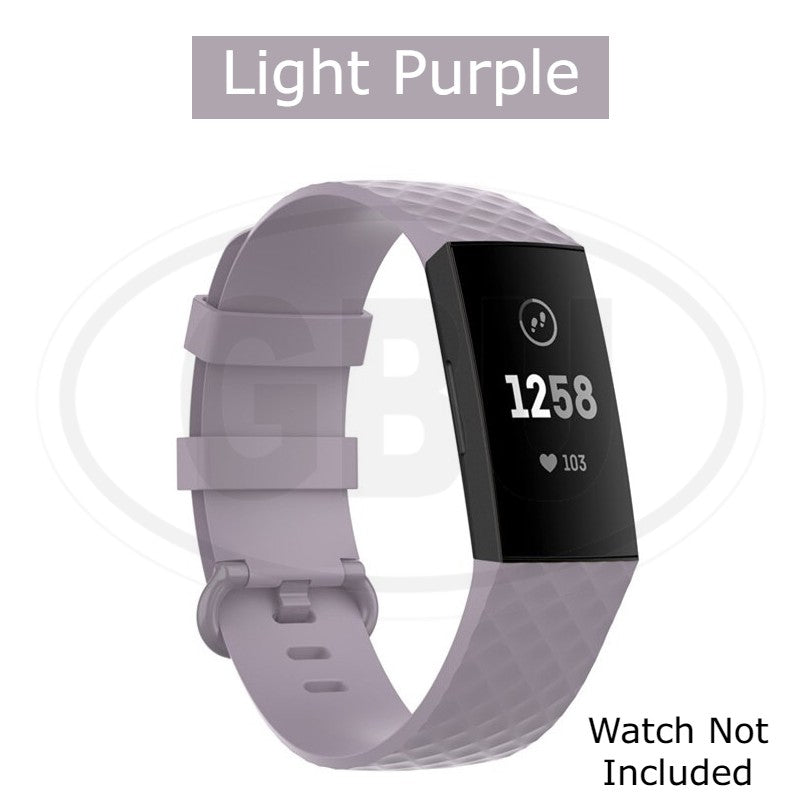 Fitbit Charge 3 4 Smart Watch Soft Silicone Replacement Band Strap - Small and Large size