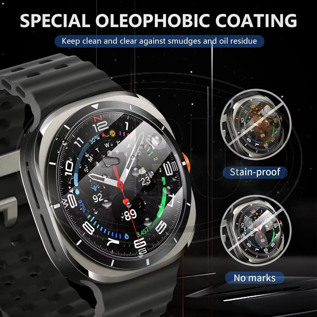 < 2pcs > Samsung Galaxy Watch Ultra (2025) - 47mm / Samsung Ultra Watch 47mm Screen Protector HD Tempered Glass