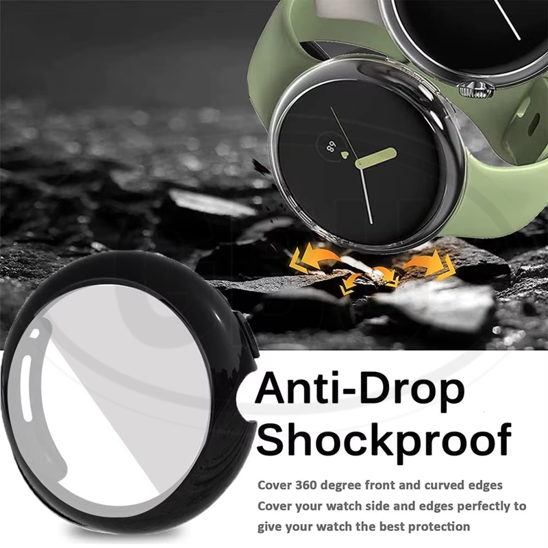Google Pixel Watch 3 / Google Pixel Watch 2 / Google Pixel Watch TPU Full Cover Protector Case