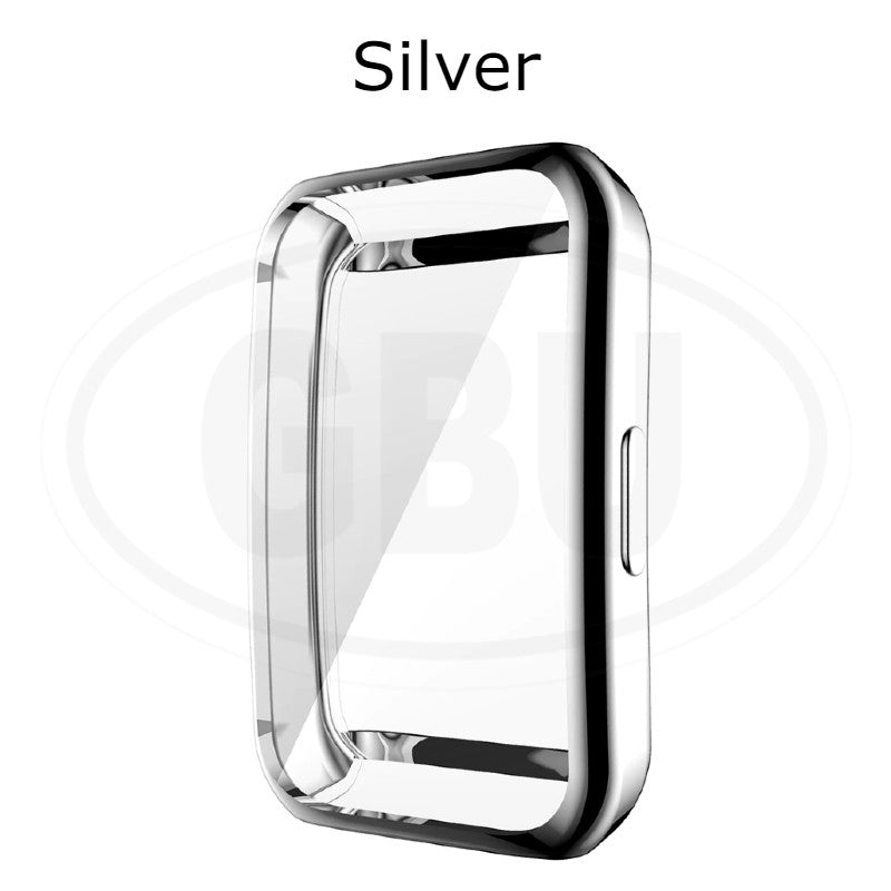 Compatible with Huawei Band 9 / Huawei Band 8 / Huawei Band 7 / Huawei Band 6 Sarung Full TPU Built-in Screen Protector Cover (NOT ORIGINAL)