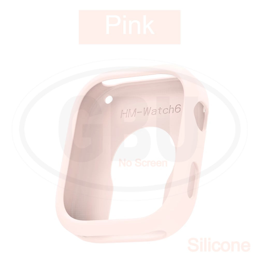 Redmi Watch 6 Sarung Full Built-in Tempered Glass Cover / Sarung Half Silikon - No Screen