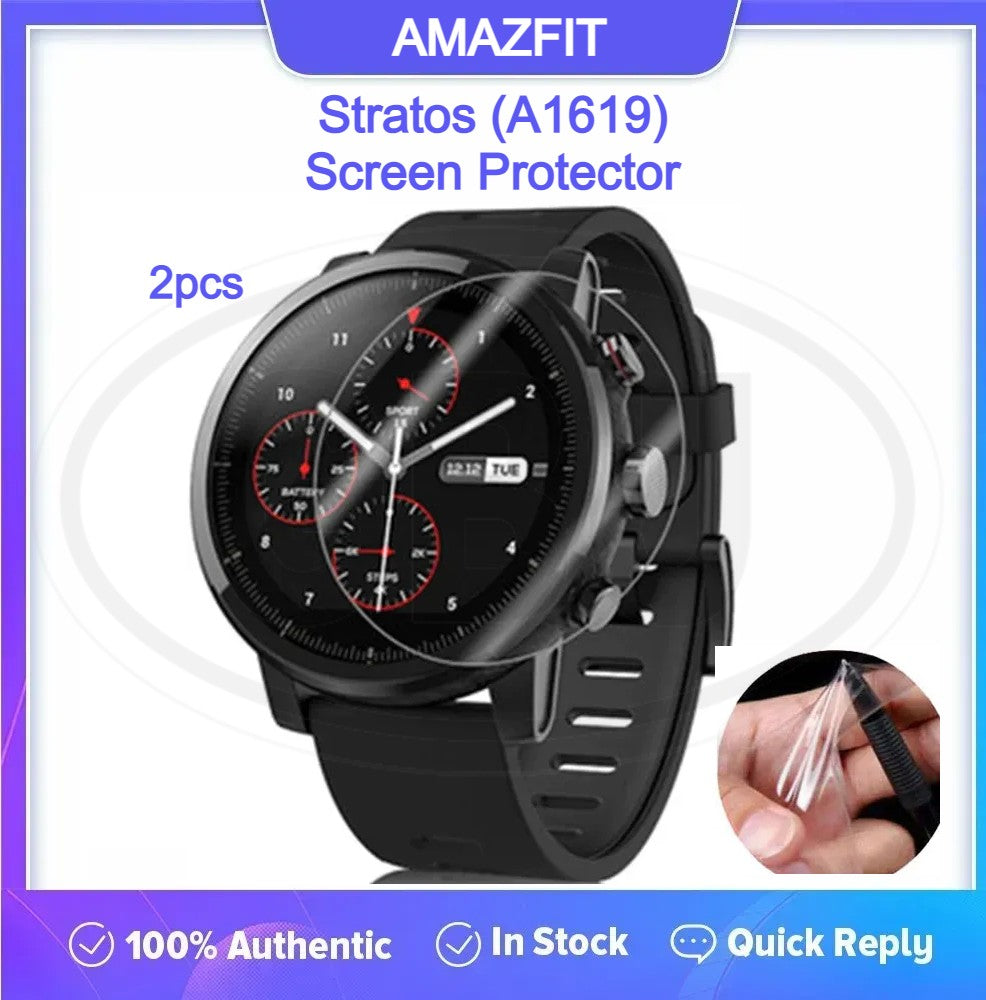 [2pcs] Amazfit Stratos Hydrogel Watch Screen Protector