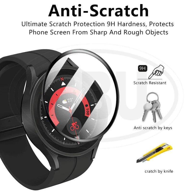 [2pcs] Samsung Galaxy Watch 5 Pro / Watch 5 40mm / 5 44mm 3D Full Cover Screen Protector Tempered Glass - Full Screen