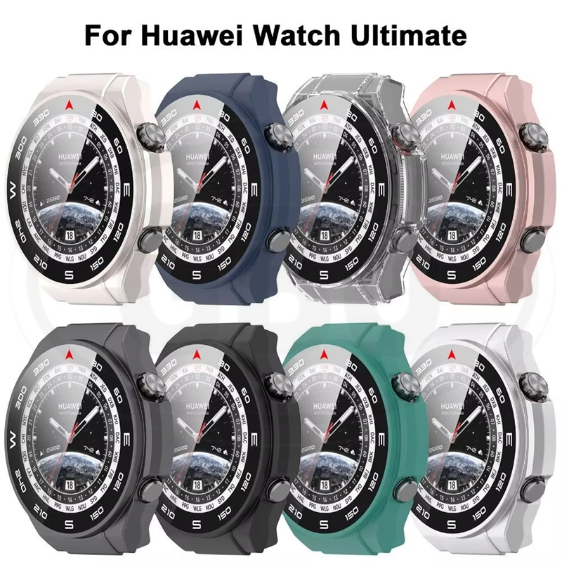 Huawei Watch Ultimate / Huawei Ultimate Full Cover Case 2-in-1 with Tempered Glass Protector Screen