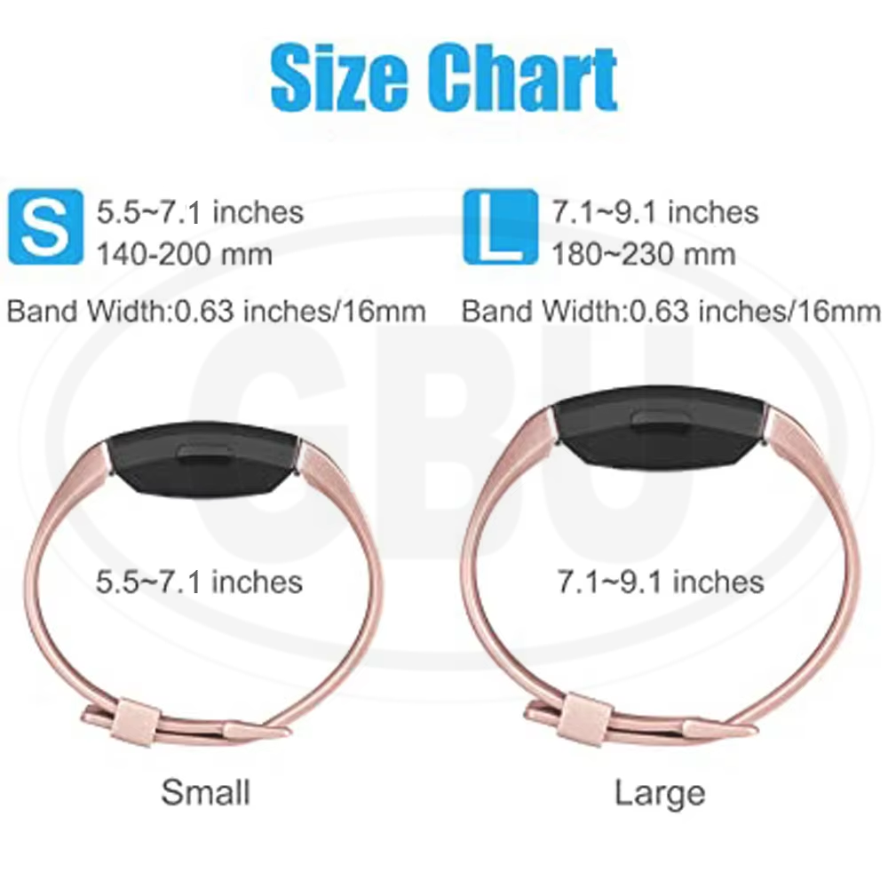 Fitbit Inspire Smart Watch Soft Silicone Replacement Band Strap - Small size