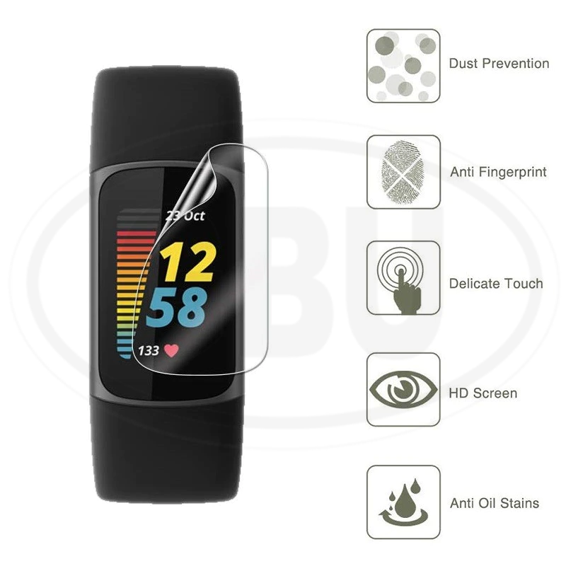 [2pcs] Fitbit Charge 6 / Charge 5 / Charge 4 / Charge 3 / Charge 2 Hydrogel Watch Screen Protector