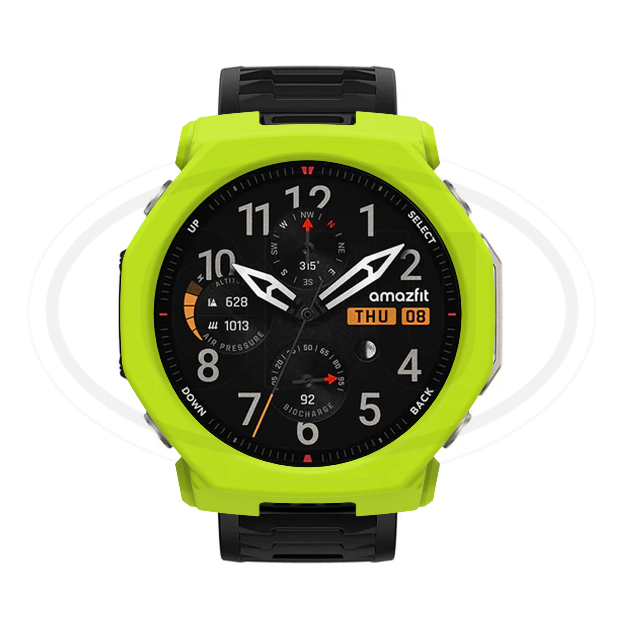 Amazfit T-Rex Ultra 2 Sarung Full Built-in Tempered Glass Cover / Sarung Half Silikon - No Screen