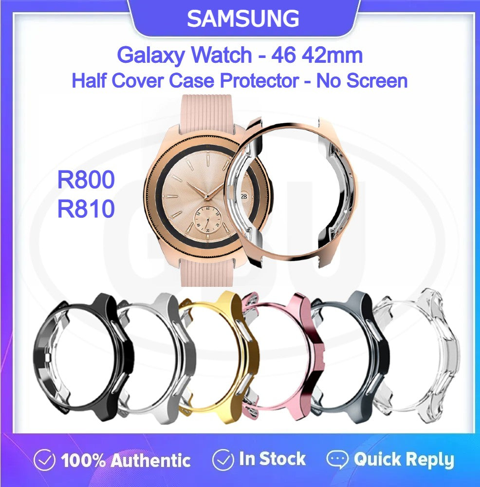 Samsung Galaxy Watch 42mm / Watch 46mm / R810 / R800 TPU Half Protector Cover Case - No Screen